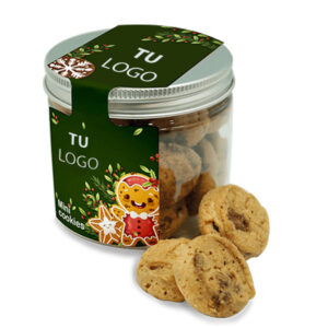 Bote 250 ml con mini cookies